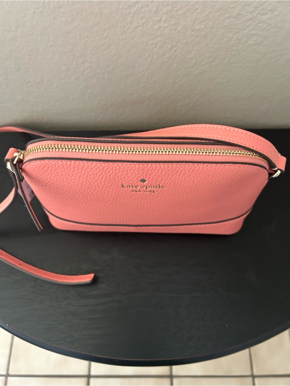 kate spade Coral Pebbled Leather Crossbody - Picture 8 of 9